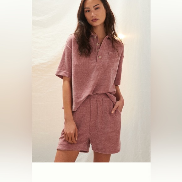 Chenille two piece lounge set. So cute for a sporty- chic look!!! - Picture 1 of 1